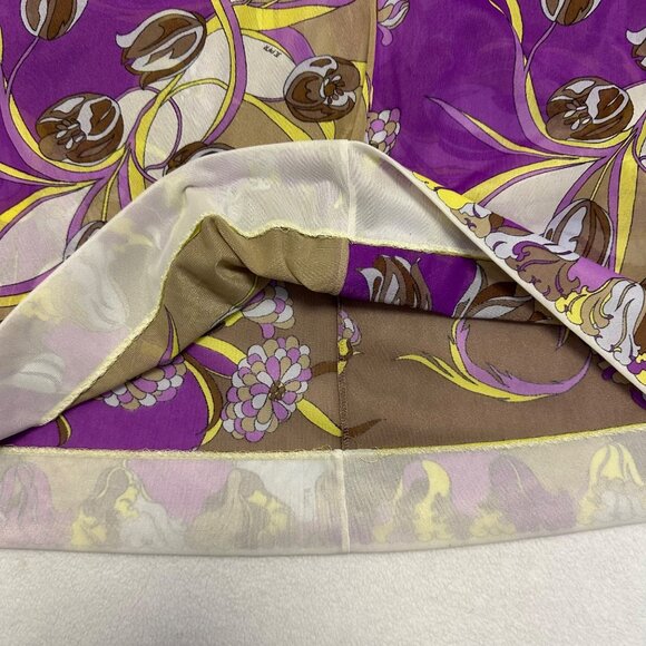 Emilio Pucci Formfit Rogers Vtg 60s Slip & Robe Set Size S/M Mod Print Sheer - Picture 9 of 16